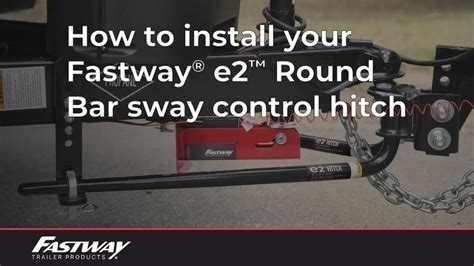 e2 round bar hitch setup|How to: Install the e2™ Round Bar weight distribution/sway .